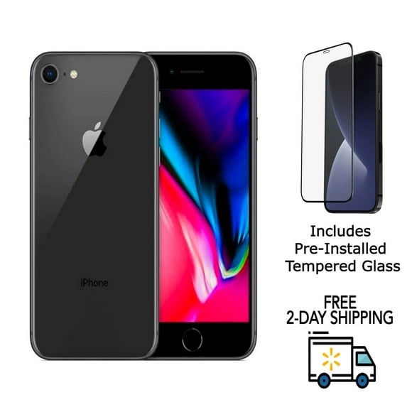 Restored Apple iPhone 8 A1905 (Xfinity Mobile Only) 64GB Space Gray w/ Pre-Installed Tempered Glass (Refurbished)
