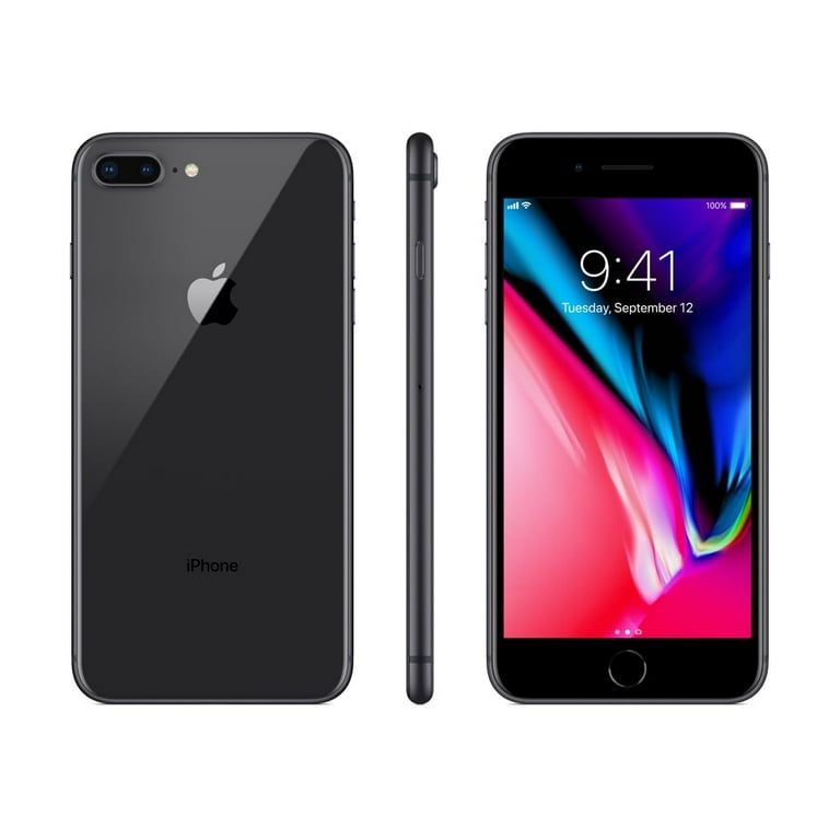 Restored Apple iPhone 8 Plus 256GB Space Gray LTE Cellular MQ8G2LL 