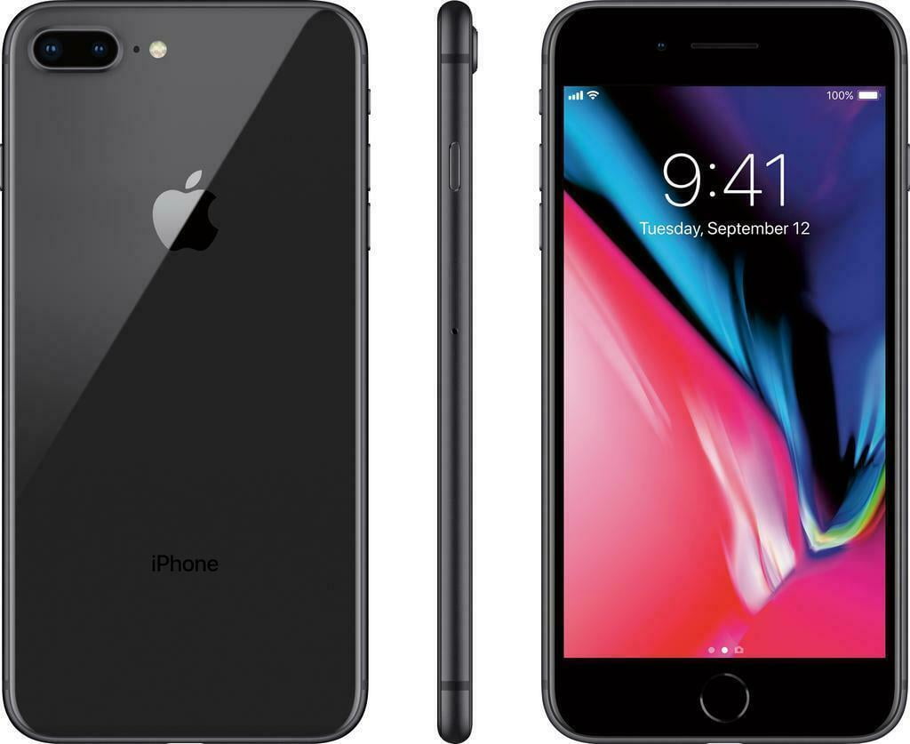 Restored Apple iPhone 8 Plus 64GB, Space Gray - Locked T-Mobile  (Refurbished)