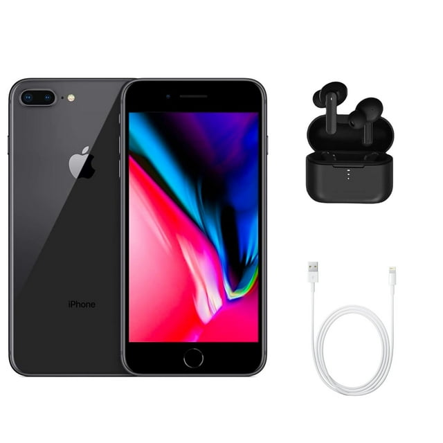 Restored Apple iPhone 8 Plus A1864 (Fully Unlocked) 64GB Space Gray w ...