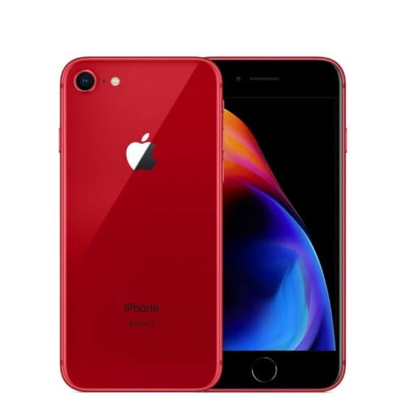 Restored Unlocked Apple iPhone 8 Plus Cell Phone 256 GB 2691 mAh Battery, 3 GB RAM, 5.5'' Red