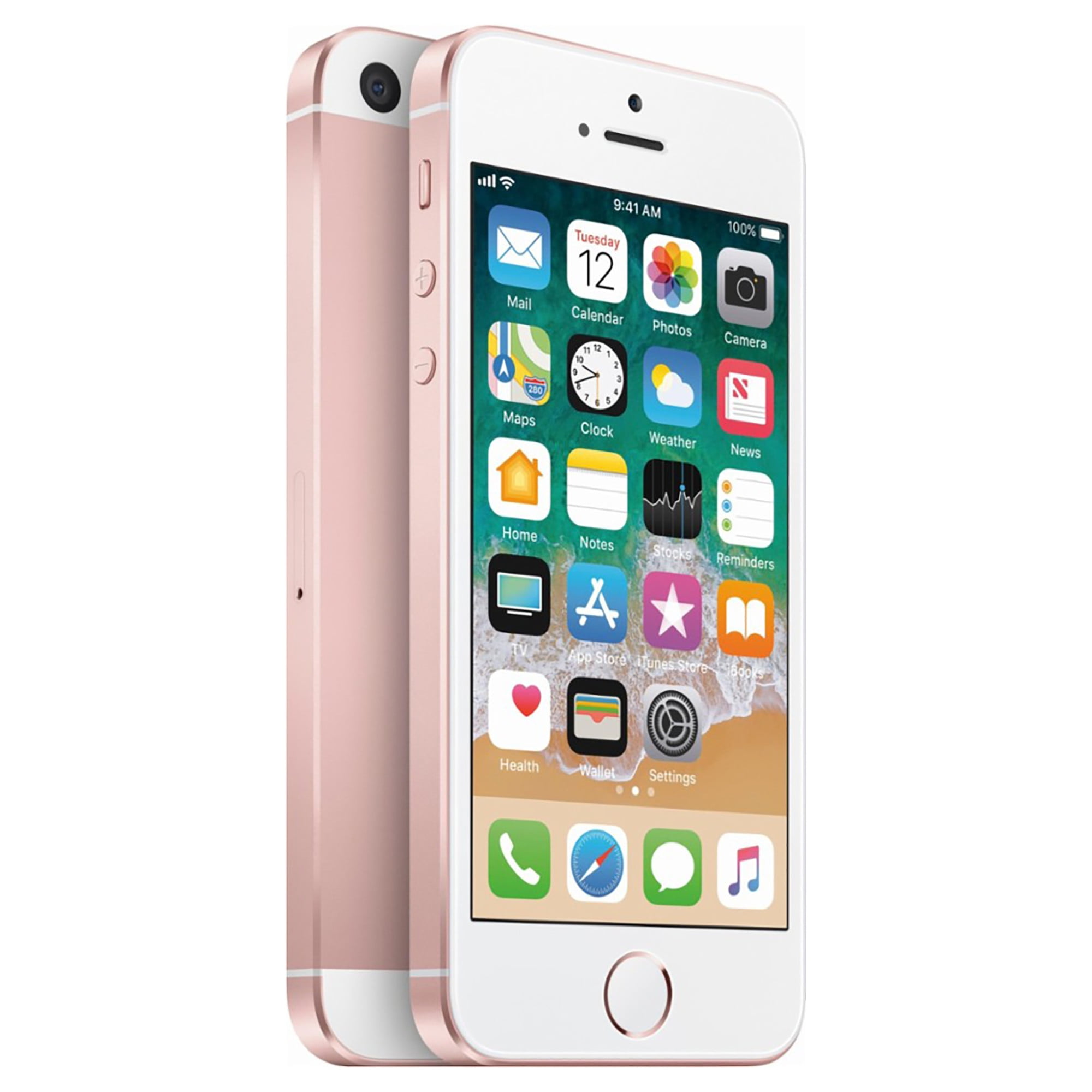 Restored Apple iPhone SE 128GB Unlocked GSM Phone with 12MP Camera - Rose  Gold (Refurbished)