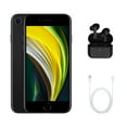 thumbnail image 1 of Restored Apple iPhone SE (2nd Gen) (Unlocked) 64GB Black (A2275) Bundle with Wireless Earbuds (Refurbished), 1 of 6
