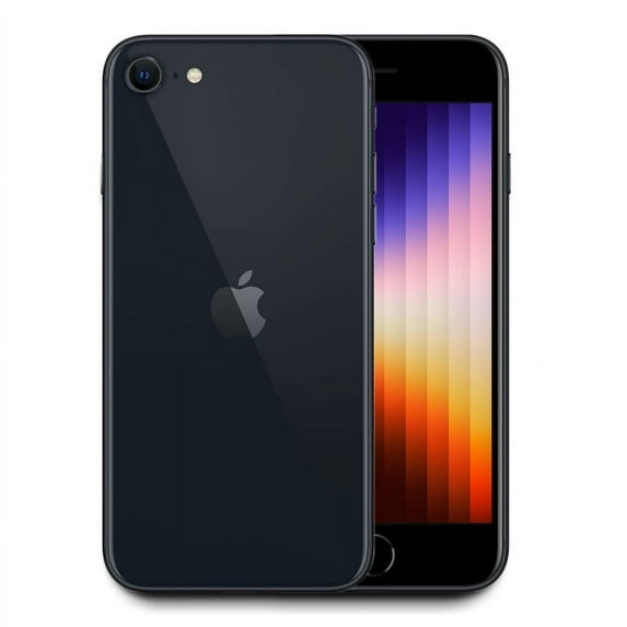 Restored Apple iPhone SE 3 128GB Midnight LTE Cellular MMX83LL/A (Refurbished)