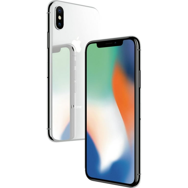 Restored Apple iPhone X 256GB Silver Fully Unlocked Smartphone (Refurbished)