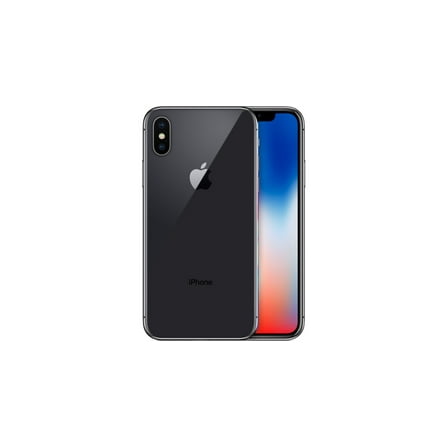 Restored Apple iPhone X 256GB, Space Gray - Locked Straight Talk/TracFone (Refurbished)