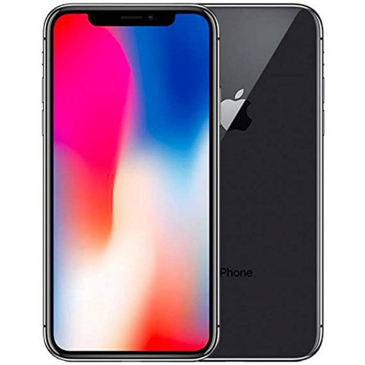 Restored Apple iPhone X, 64GB, Space Gray - For AT&T / T-Mobile