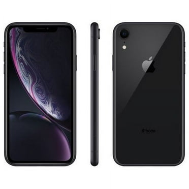 Restored Apple iPhone XR - Fully Unlocked - 128 GB Black (Refurbished)
