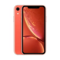 Restored Apple iPhone XR - Fully Unlocked - 64 GB Coral (Refurbished)