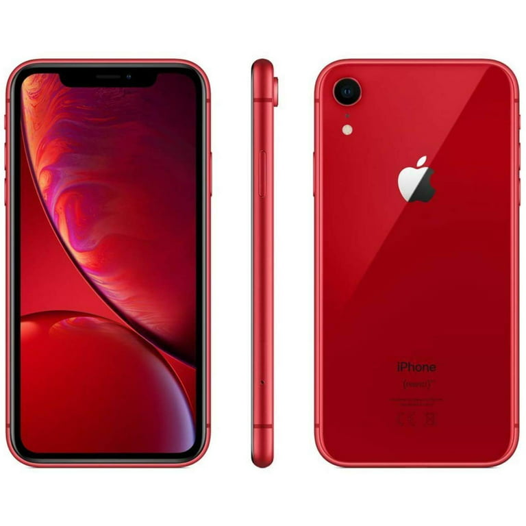 Restored Apple iPhone XR 64GB Red Fully Unlocked Smartphone (Refurbished)