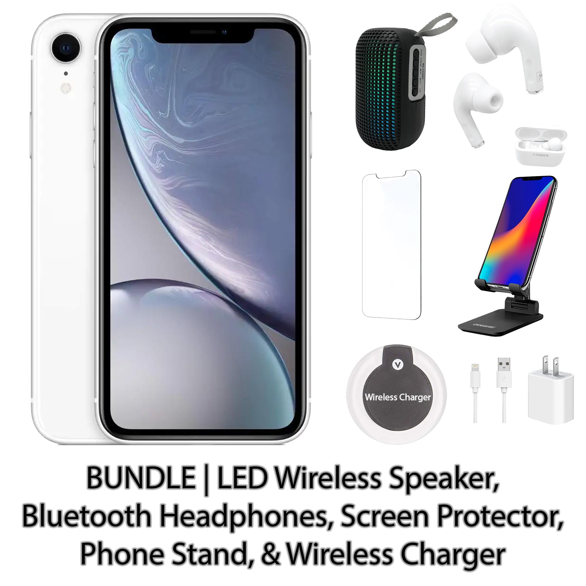 Apple iPhone XR 64GB (Incluye Protector de Pantalla KeepOn DESBLOQUEADO +  CARGADOR Y CABLE) WHITE BL Apple REACONDICIONADO