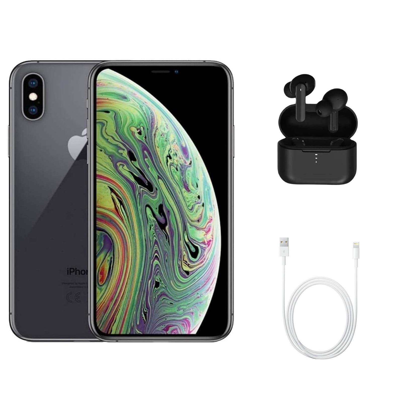 Apple - iPhone XS 64GB スペースグレイ MTAW2J/A 訳あり特価 Apple iPhone XS 64GB, Fully Unlocked, Space Gray, Fair