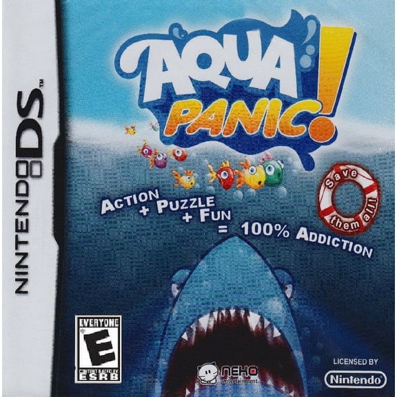 Restored Aqua Panic (Nintendo DS, 2009) Video Game