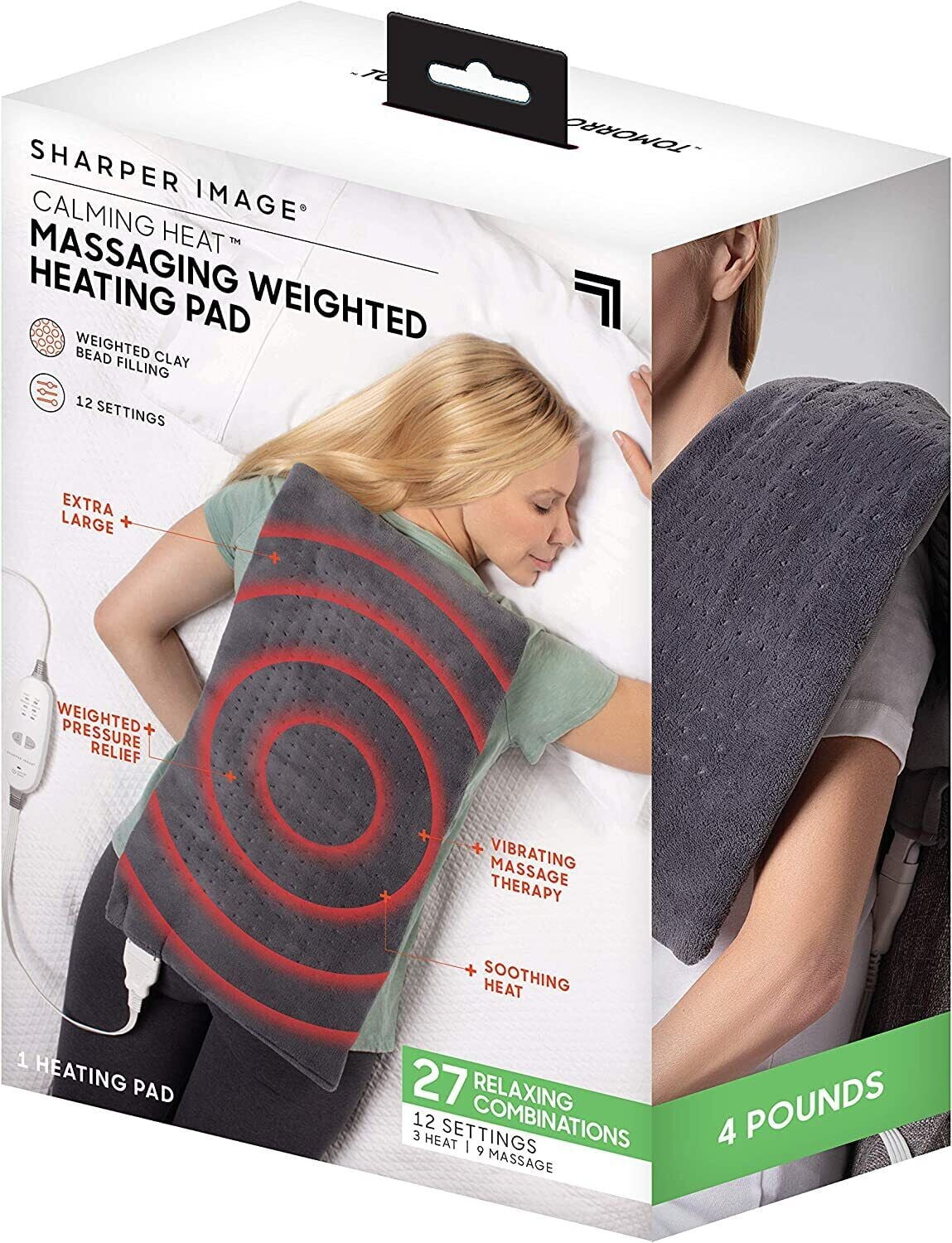 Restored As Seen on TV Sharper Image Calming Heat Weighted Massaging