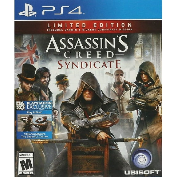 Restored Assassin's Creed: Syndicate Limited Edition (Sony PS4, 2015) (Refurbished)