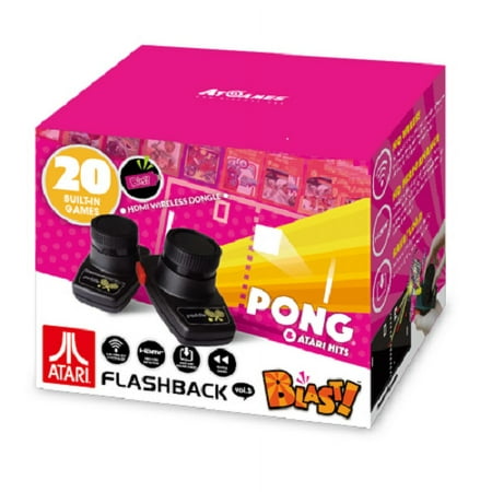 Restored AtGames WD3307 Atari Flashback Blast! Vol. 3, Pong, Retro Gaming, Pink (Refurbished)