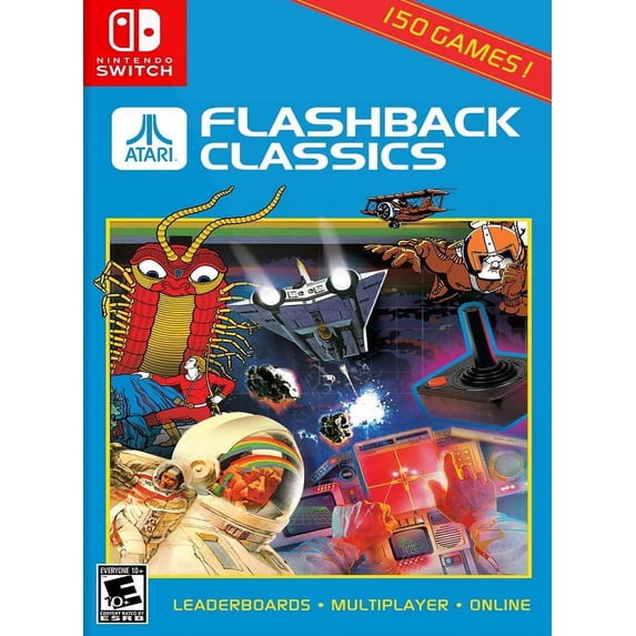 Restored Atari Flashback Classics Standard Edition (Nintendo Switch, 2019) Shooter Game (Refurbished)