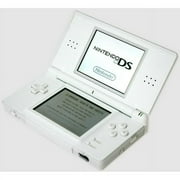 Restored Nintendo DS Lite Polar White Video Game Console with Stylus and Charger, Handheld, Portable,