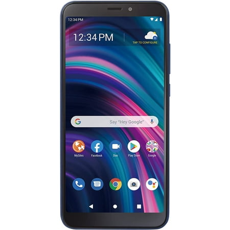 Restored BLU TFBLB140DCP 32GB, Tracfone View 3 Prepaid Smartphone, Black (Refurbished)