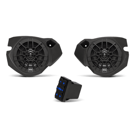 Restored BOSS Audio Systems BPRZR2S Polaris RZR Powered Speakers (Refurbished)