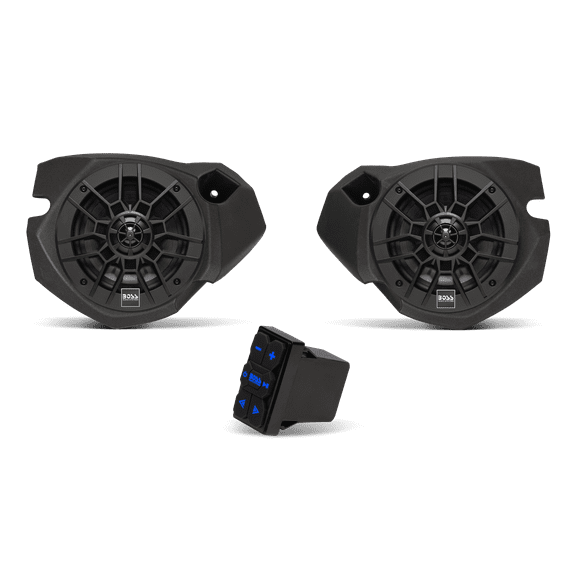Restored BOSS Audio Systems BPRZR2S Polaris RZR Powered Speakers (Refurbished)