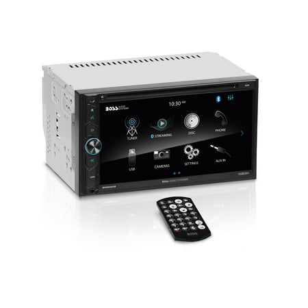 Restored BOSS Audio Systems BV9695B Car Audio Stereo System 6.95 Inch Double Din, Bluetooth Audio and Calling Head Unit, CD Player, ALink (Screen Mirroring), AM/FM Radio (Refurbished)