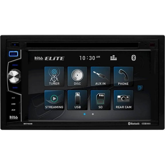 Restored - BOSS Audio Systems Elite BV755B 2 Din Bluetooth Touchscreen Car Stereo System - Refurbished