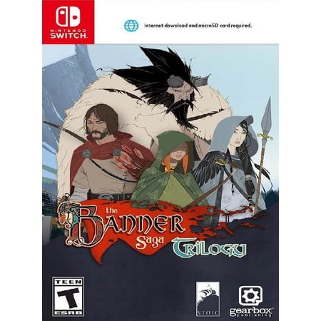 Restored Banner Saga Trilogy (Nintendo Switch, 2018) RPG Game (Refurbished)