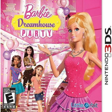 Restored Barbie Dreamhouse Party (Nintendo 3DS, 2013) Adventure Game (Refurbished)