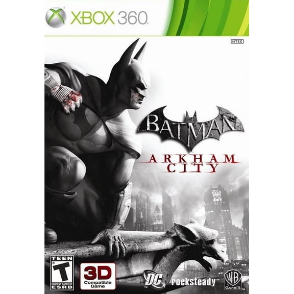 Restored Batman: Arkham City, Physical, for Xbox 360, Action & Adventure Video Game, Parental Controls