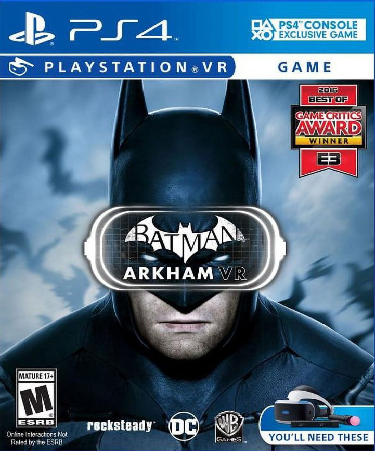 Restored Batman: Arkham VR (Sony PlayStation 4, 2016) Super Hero Game (Refurbished)