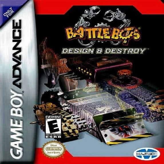 Restored BattleBots: Design & Destroy (Nintendo GameBoy Advance, 2003) Fighting Game (Refurbished)