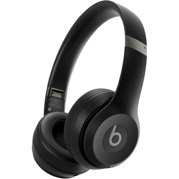 Restored Beats by Dr. Dre Wireless Bluetooth On Ear Headphones Solo4 - Matte Black with Microphone