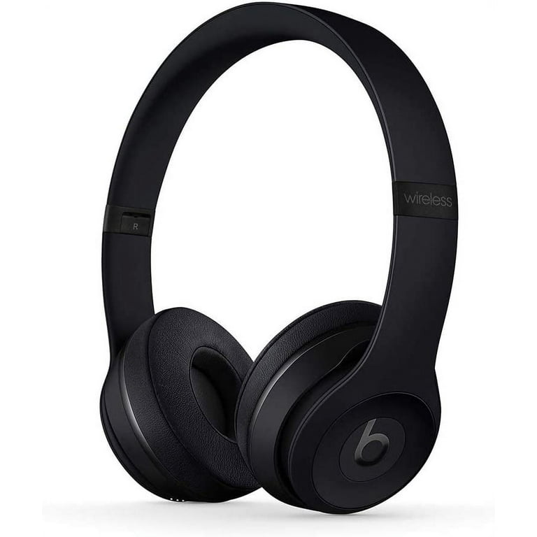 Restored Beats Solo3 Wireless On Ear Headphones W1 Chip Class 1 Bluetooth 40 Hours of Listening Time Built In Microphone and Controls Black