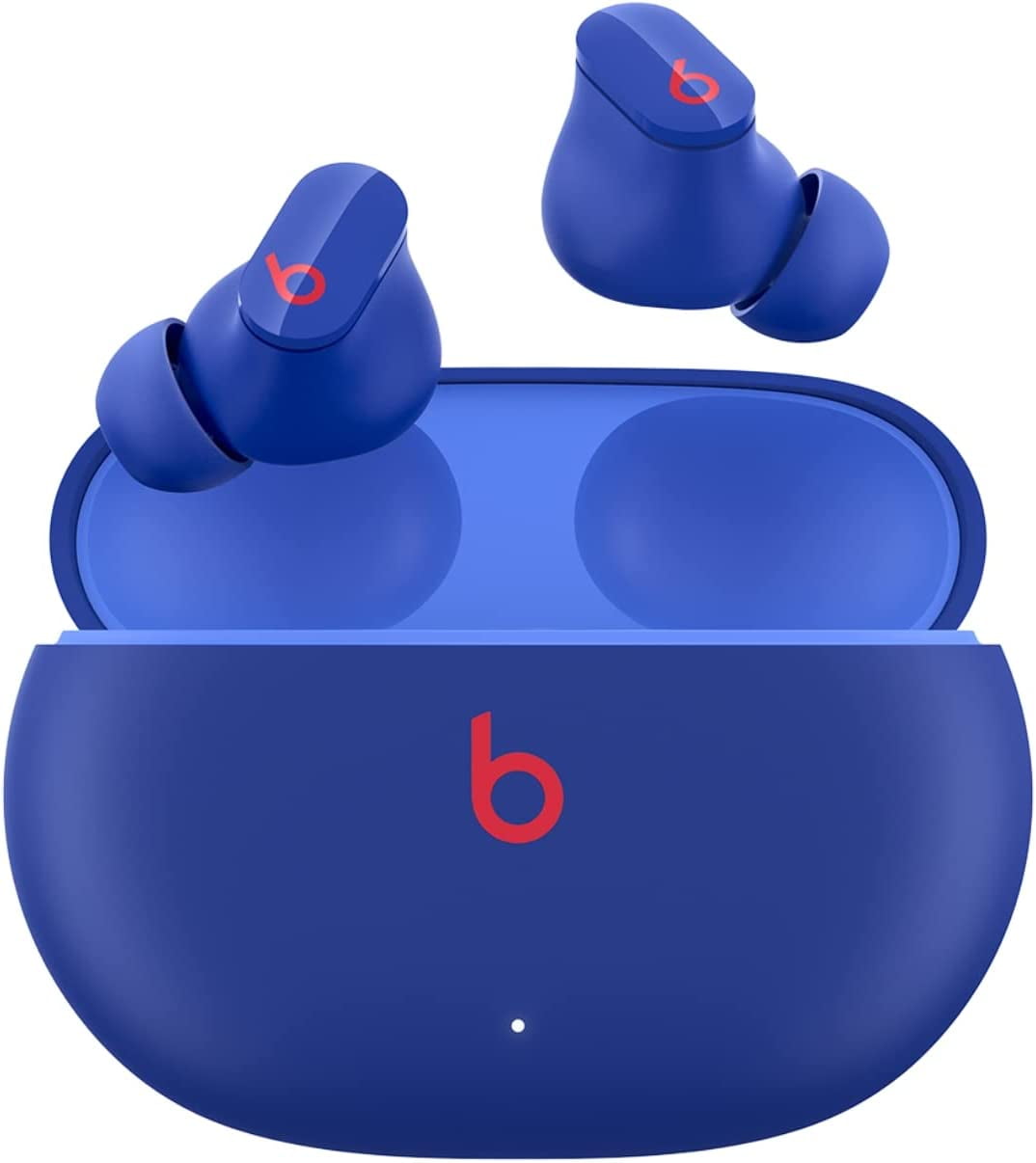 Restored Beats Studio Buds True Wireless Noise Cancelling Earbuds - Class 1 Bluetooth, 8 Hours of Listening Time, Sweat Resistant, Built-In Microphone - (Ocean Blue) (Refurbished)