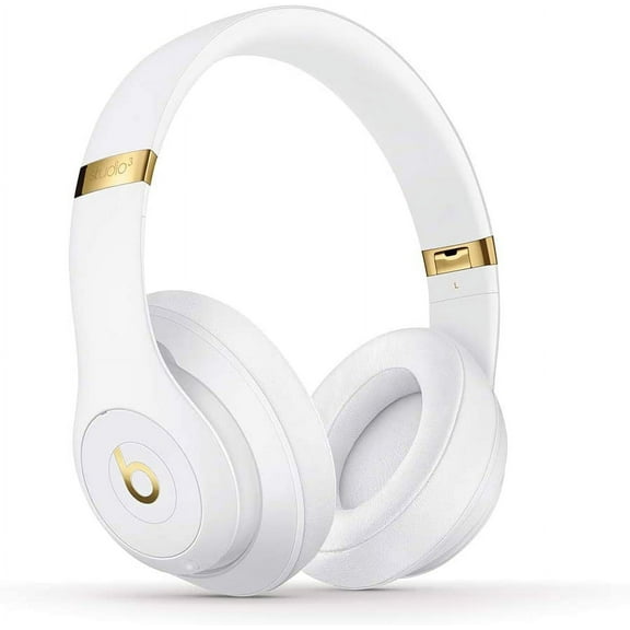 Restored Beats Studio3 Wireless Noise Cancelling Over-Ear Headphones - W1 Chip, Class 1 Bluetooth, 22 Hours of Listening Time, Built-In Microphone - (White) (Refurbished)