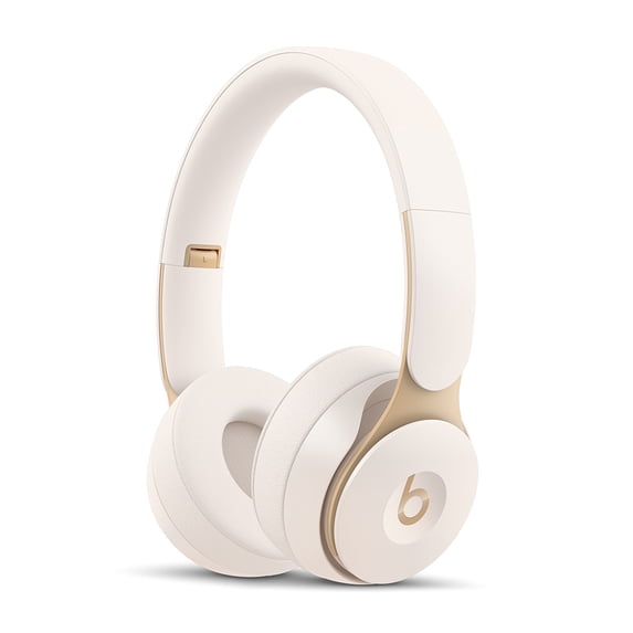 Restored Beats Solo Pro Wireless Noise Cancelling On-Ear Headphones with Apple H1 Headphone Chip - Ivory