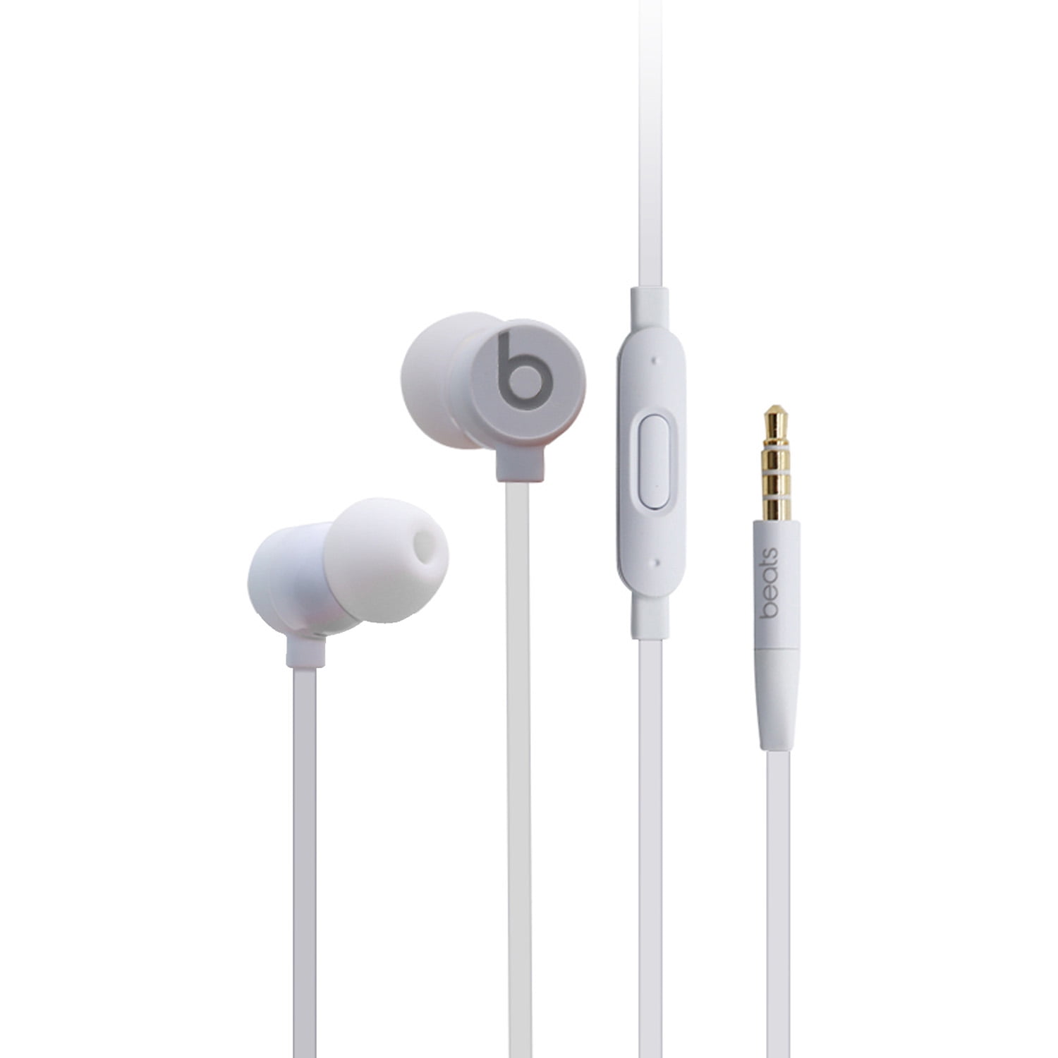 Restored Beats by Dr. Dre Inner Ear Headphones White Beats urBeats 3 Refurbished