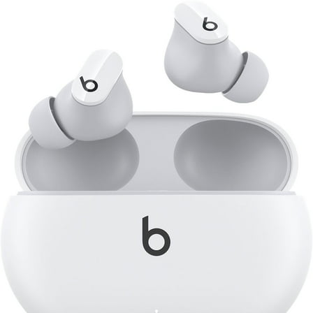 Restored Beats by Dr. Dre Studio Buds White Totally Wireless Noise Cancelling In Ear Headphones MJ4Y3LL/A (Refurbished)