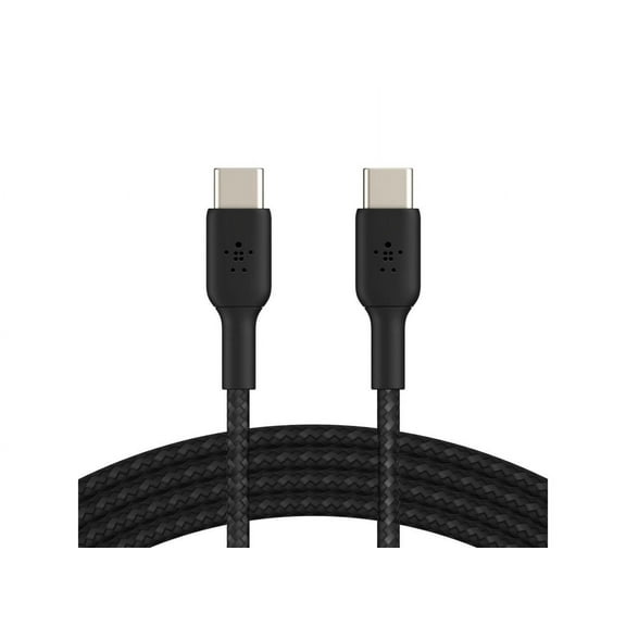 Restored Belkin CAB004bt1MBK 3.3 ft. Black Boost Charge Braided USB-C to USB-C Cable (Refurbished)