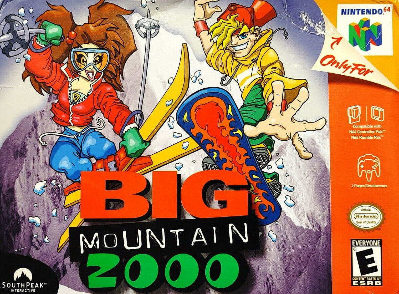 Restored Big Mountain 2000 (Nintendo 64, 2006) Snowboarding