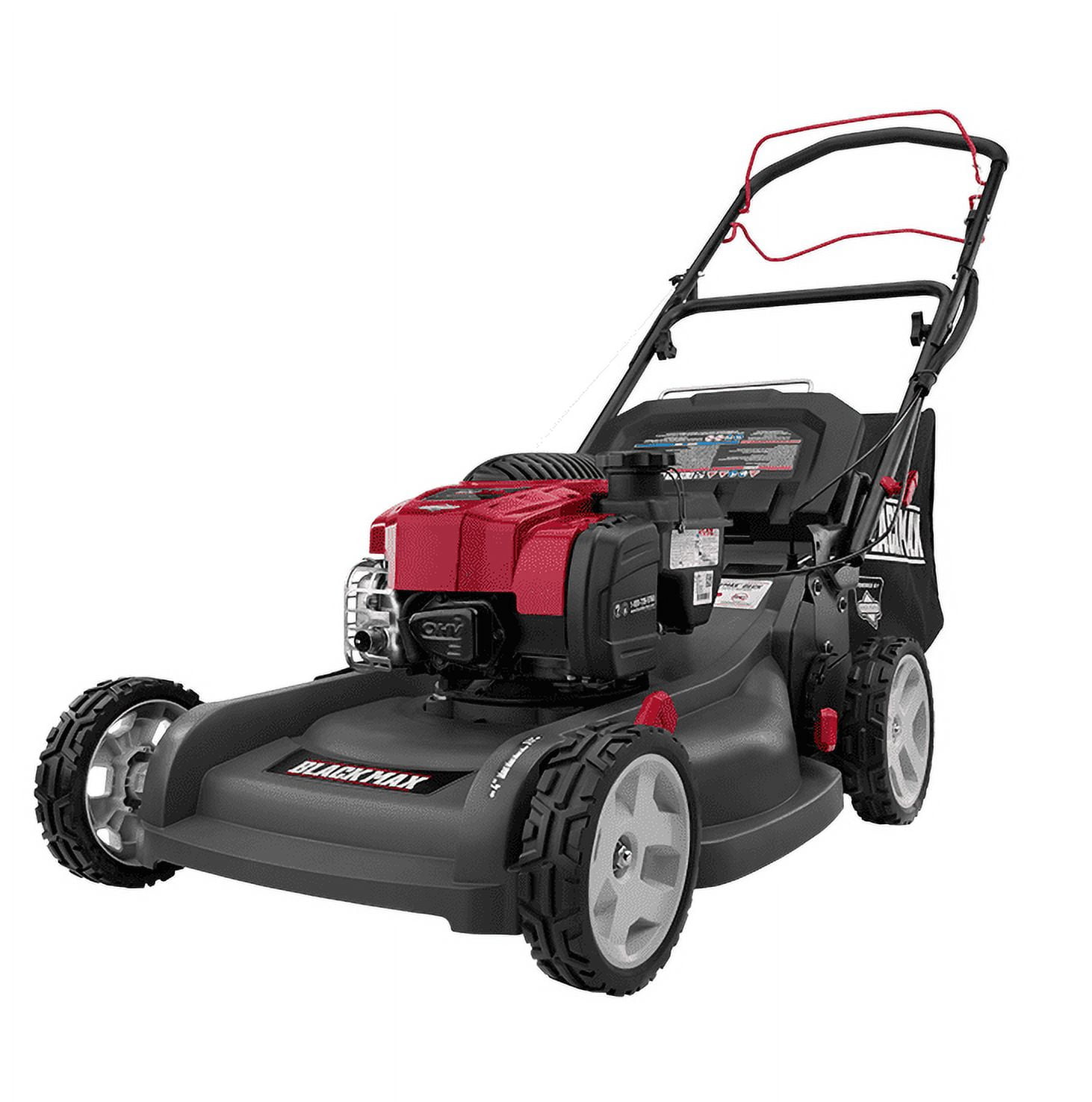 Restored Black Max 21 Inch 150cc Self Propelled Gas Mower with Briggs Stratton Engine Refurbished