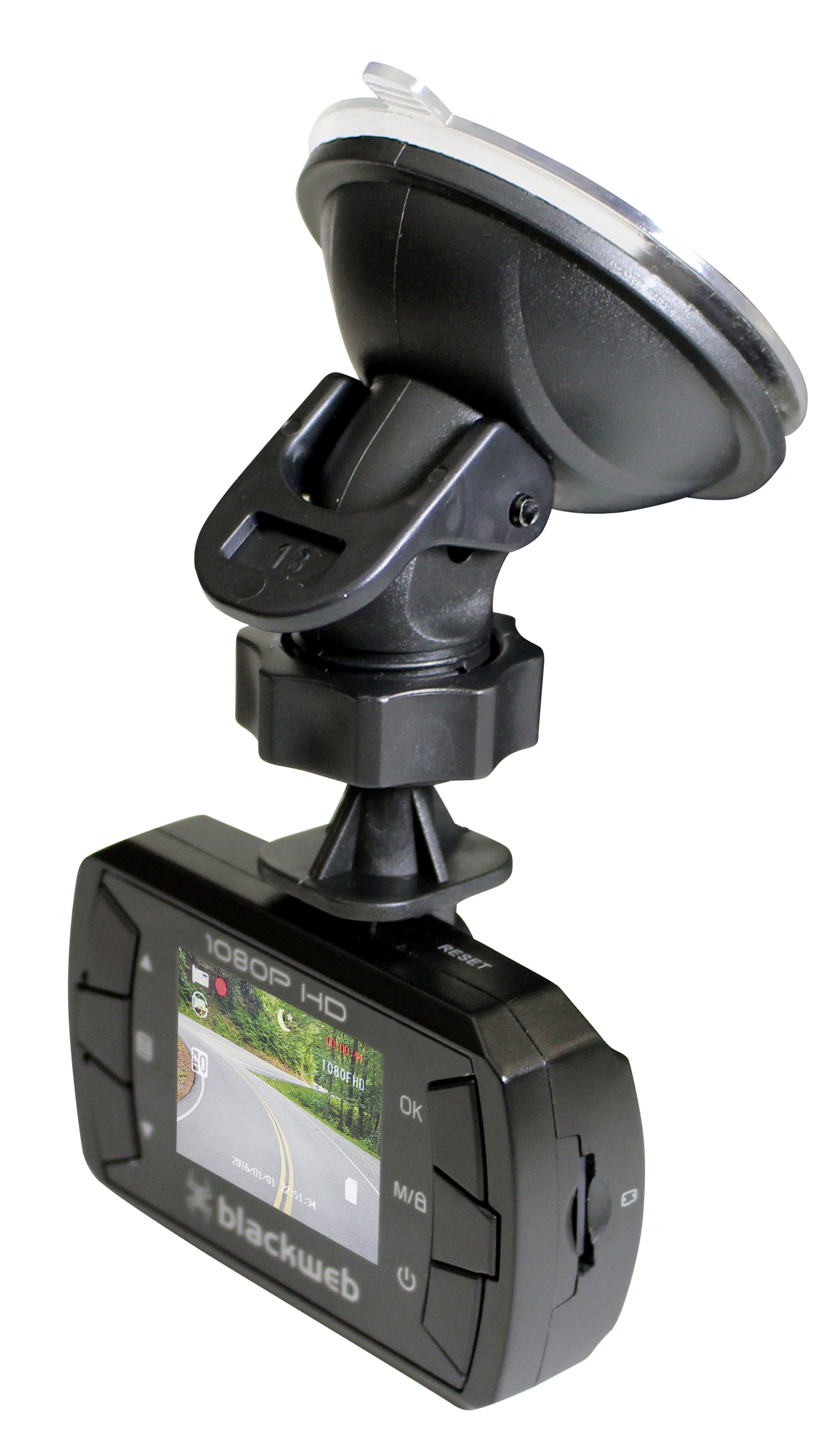 Restored Blackweb BWB17AV003 Digital Dashcam with 1080P Camera and SD