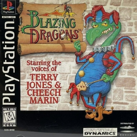 Restored Blazing Dragons (Sony PlayStation 1, 1996) Video Game (Refurbished)