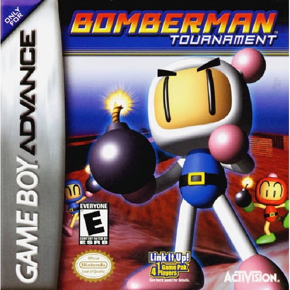 Restored Bomberman Tournament by Activision for Nintendo GameBoy Advance, Physical Action & Adventure Video Game