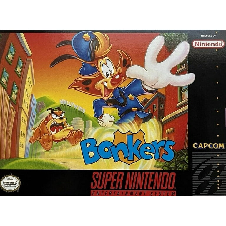 Restored Bonkers (Super Nintendo, 1994) SNES Video Game