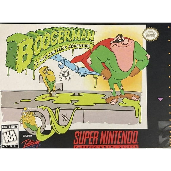 Restored Boogerman: A Pick & Flick Adventure (Super Nintendo, 1995) SNES Video Game (Refurbished)