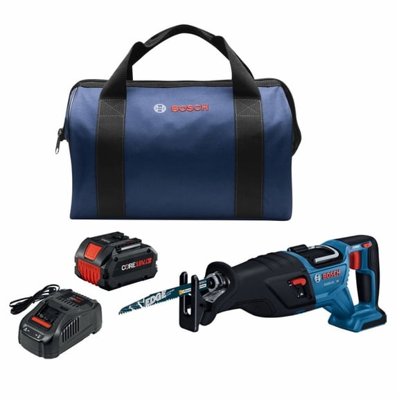 Restored Bosch 18V 1-1/8 Inch Reciprocating Saw Kit, (Refurbished)