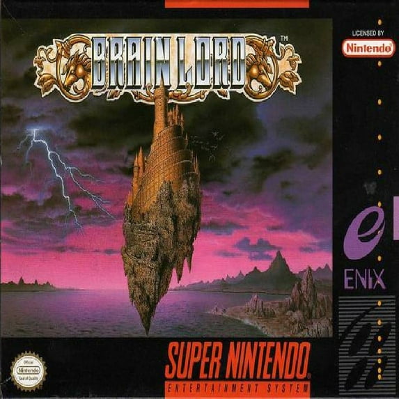 Restored Brain Lord (Super Nintendo, 1994) SNES RPG Game (Refurbished)