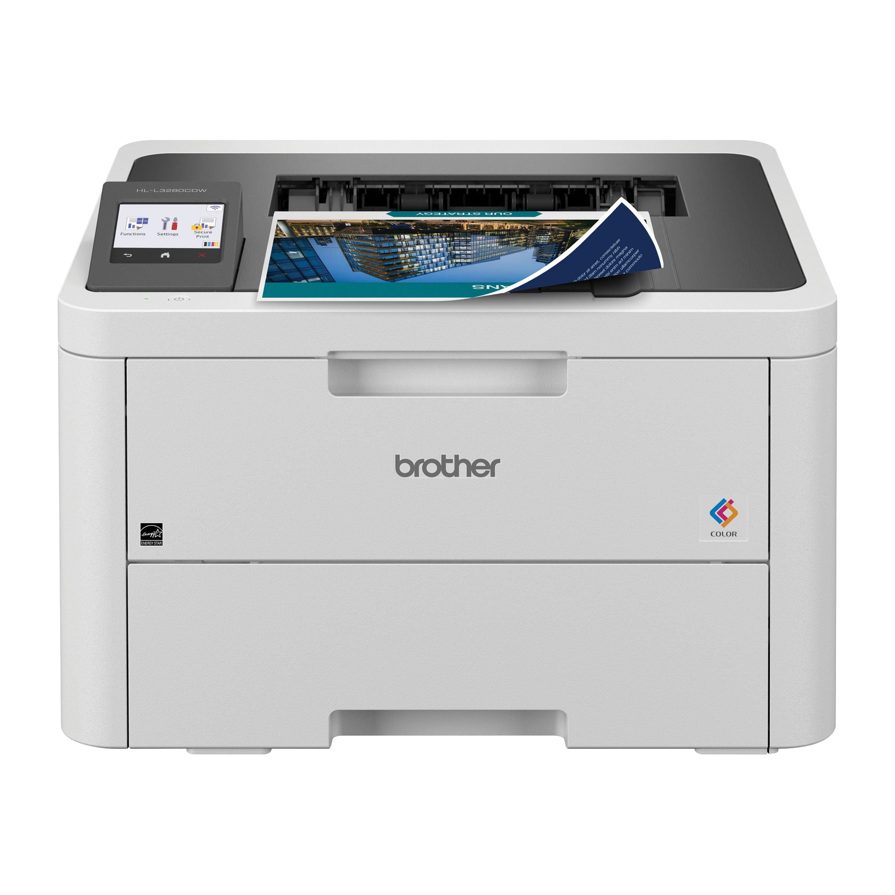 Restored Brother HL-L3280CDW Wireless Compact Digital Color Printer with Laser Quality Output, Duplex and Mobile Printing & Ethernet (Refurbished)